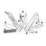Мультитул LEATHERMAN SQUIRT ES4 RED 831237 в подарочной упаковке